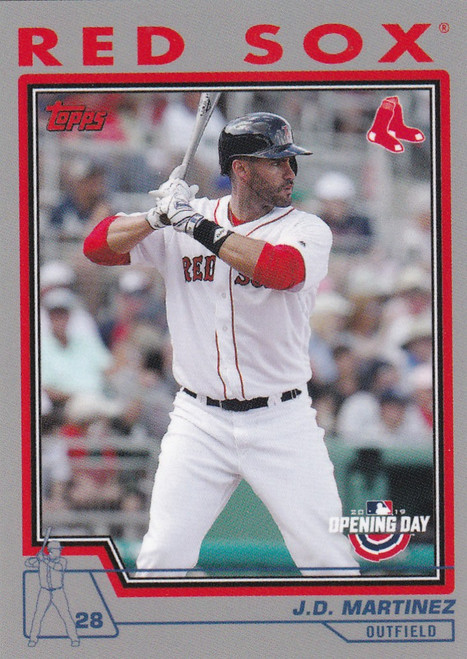 2019 TOPPS NOW THROW BACK THURSDAY TBT #76 JD MARTINEZ- BOSTON RED SOX