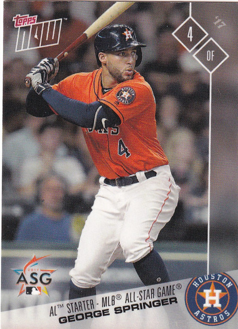 2017 TOPPS NOW ALL STAR #AS-16 GEORGE SPRINGER- HOUSTON ASTROS