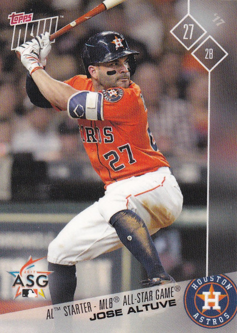 2017 TOPPS NOW ALL STAR #AS-10 JOSE ALTUVE- HOUSTON ASTROS