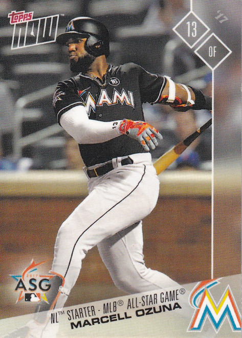2017 TOPPS NOW ALL STAR #AS-8 MARCELL OZUNA- MIAMI MARLINS
