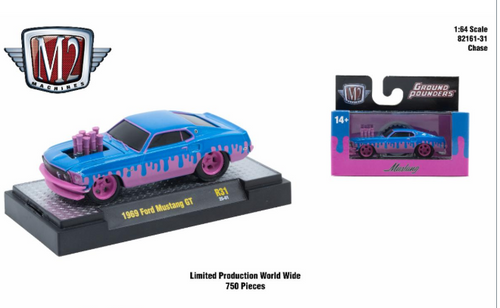 M2 Machines Ground Pounder R31 1969 Ford Mustang GT CHASE