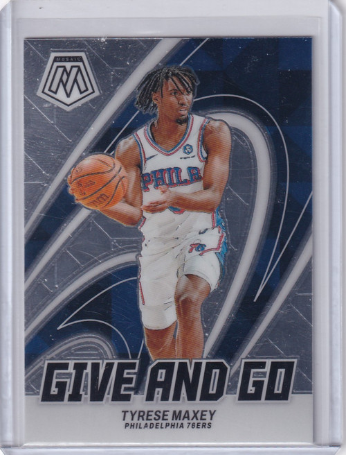 2023 MOSAIC #14 TYRESE MAXEY GIVE AND GO- PHILADELPHIA 76ERS