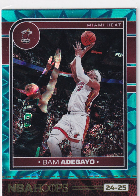 2024 HOOPS #152 BAM ADEBAYO TEAL EXPLOSION- MIAMI HEAT