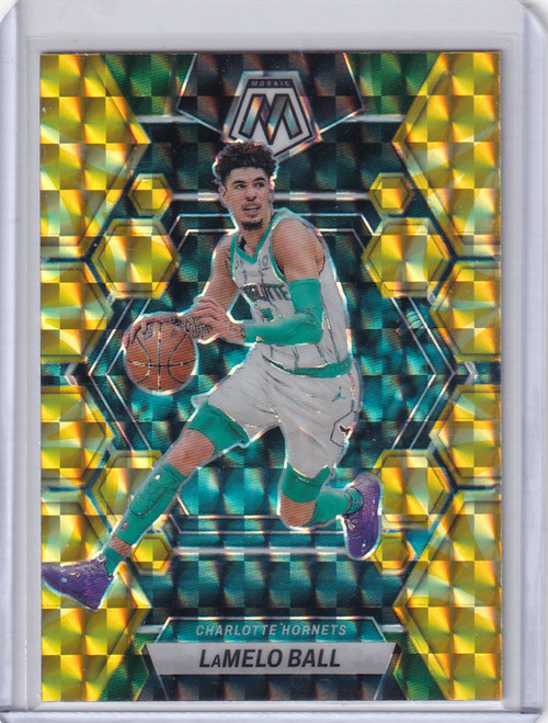 2022 MOASIC #151 LAMELO BALL YELLOW REACTIVE- CHARLOTTE HORNETS