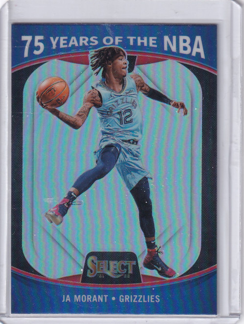 2021 SELECT #54 JA MORANT 75 YEARS OF NBA HOLO- MEMPHIS GRIZZLIES