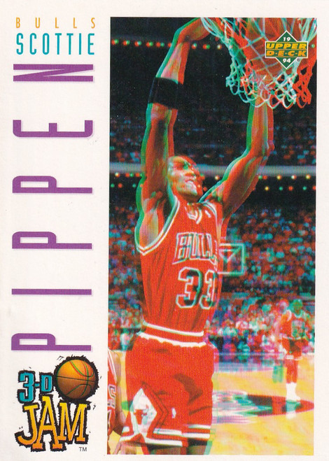 1994 UPPER DECK #93 SCOTTIE PIPPEN 3D SLAM- CHICAGO BULLS
