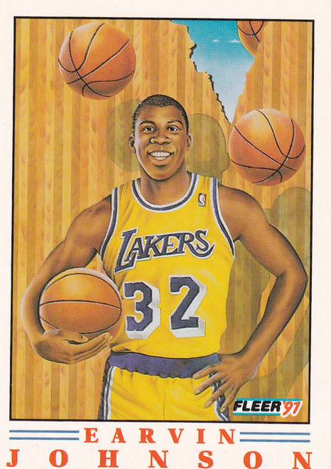 1991 FLEER MAGIC JOHNSON- LOS ANGELES LAKERS