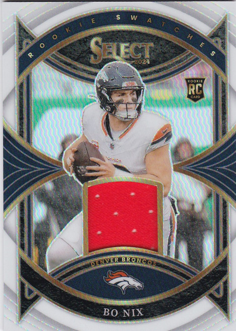 2024 Panini Select #RS-BNX Bo Nix RC Rookie Swatches Patch 69/75 Broncos