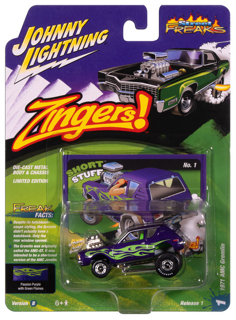 Johnny Lightning 1:64 Street Freaks Ver B 1971 AMC Gremlin Purple