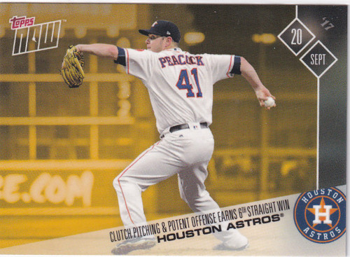 2017 TOPPS NOW #PWB-8 HOUSTON ASTROS PLAYER WEEKEND BONUS- HOUSTON ASTROS