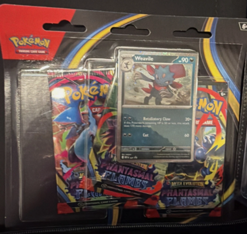 POKEMON TGC: Mega Evolution: Phantasmal Flames 3-Pack Blister
