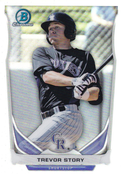 2014 TOPPS #CTP-74 TREVOR STORY REFRACTOR- COLORADO ROCKIES