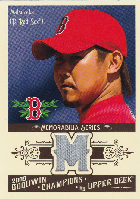 2009 UPPER DECK #GCM-DM DAISUKE MATSUZAKA PATCH- BOSTON RED SOX
