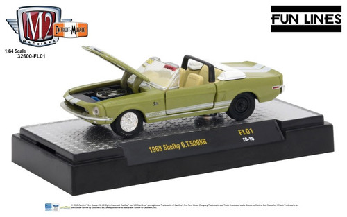 M2 Machines Fun Lines 1:64 1968 Shelby G.T.500KR