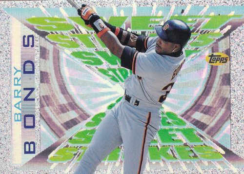 1996 TOPPS #SS4 BARRY BONDS SWEET STICKS REFRACTOR- SAN FRANCISCO GIANTS