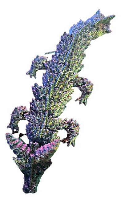 3D Printed Emberling Mini Dragon Articulated Dragon Figurine Red/Green/Blue