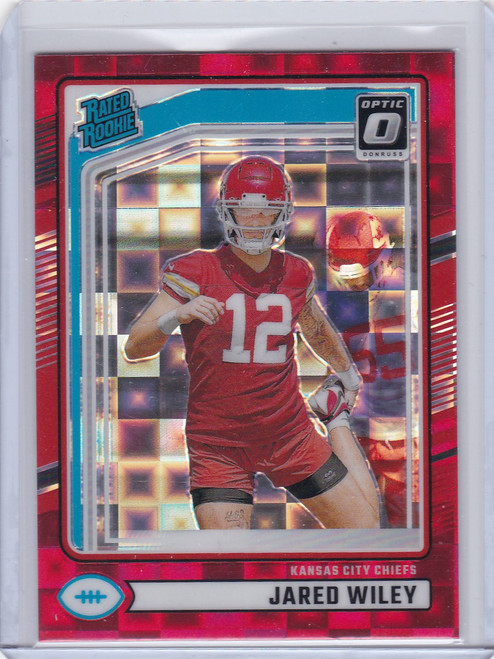 2024 Panini Donruss Optic Red Pandora #387 Jared Wiley - Chiefs