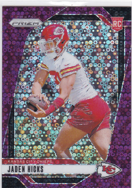 2024 Panini Pink Prizm #336 Jaden Hicks Disco 23/49 Kansas City Chiefs
