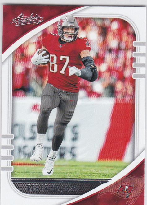 2020 Panini Absolute #43 Rob Gronkowski Tampa Bay Buccaneers