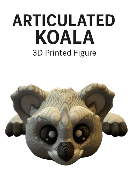 3D Printed Articulated Koala – 3D Printed Fidget Figure