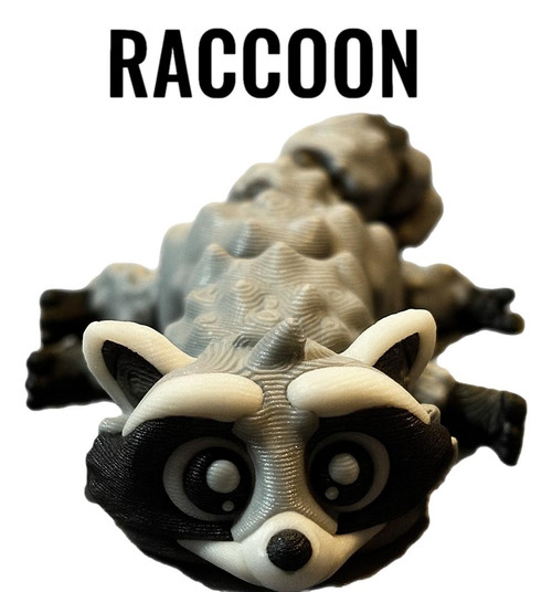 3D Printed Articulated Raccoon – 3D Printed Fidget Figure