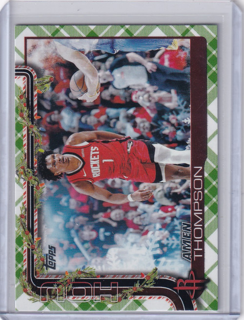 2025-26 Topps Basketball Plaid #H141 Amen Thompson - Houston Rockets