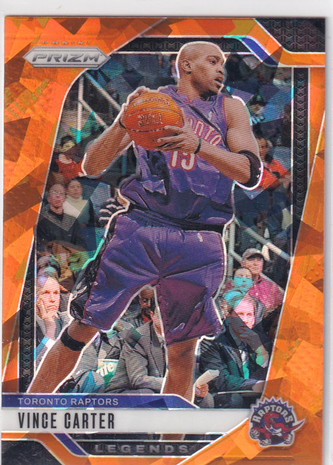 2024-25 PRIZM #295 VINCE CARTER ORANGE CRACKED ICE- TORONTO RAPTORS