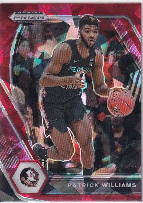 2021 PRIZM DRAFT PICK #47 PATRICK WILLIAMS RED CRACKED ICE- CHICAGO BULLS