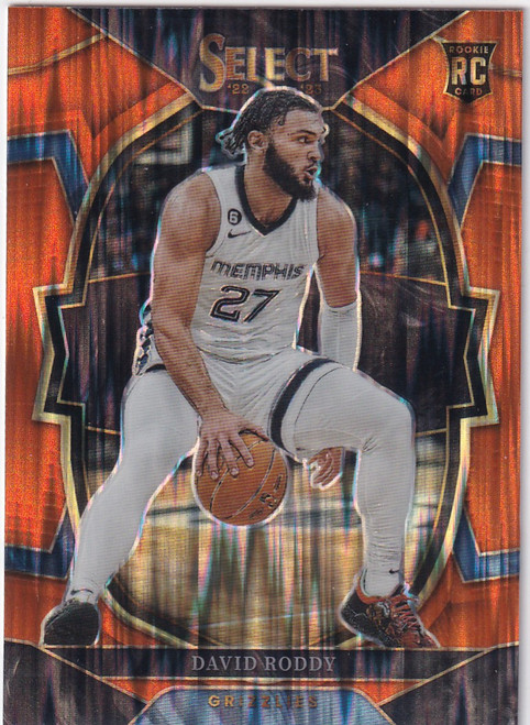 2022-23 SELECT #78 DAVID RODDY ORANGE FLASH- MEMPHIS GRIZZLIES
