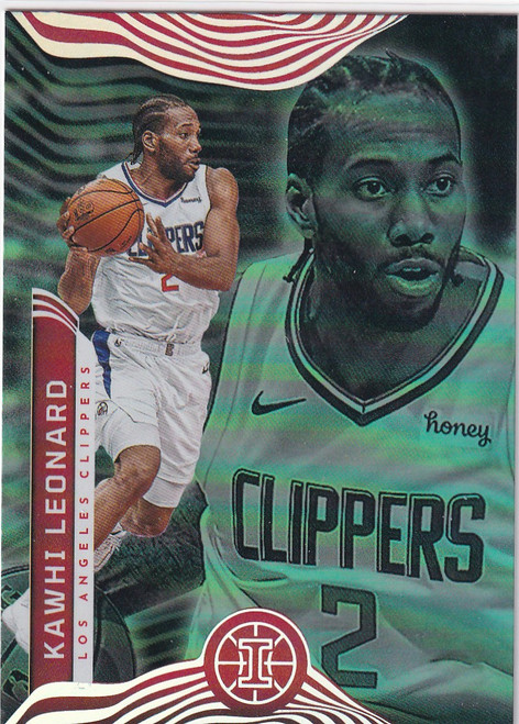 2021-22 ILLUSIONS #102 KAWHI LEONARD GEEN HOLO- LOS ANGELES CLIPPERS