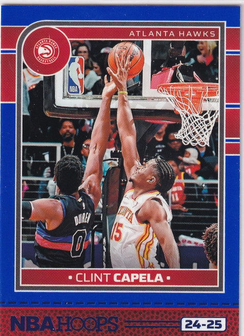 2024-25 HOOPS #40 CLINT CAPELA BLUE- ATLANTA HAWKS