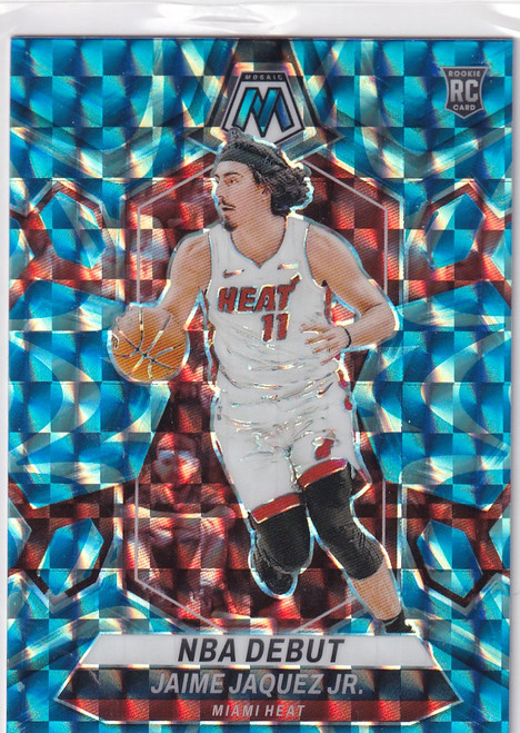 2023-24 MOSAIC #267 JAMIE JAQUEZ JR REACTIVE BLUE- MIAMI HEAT