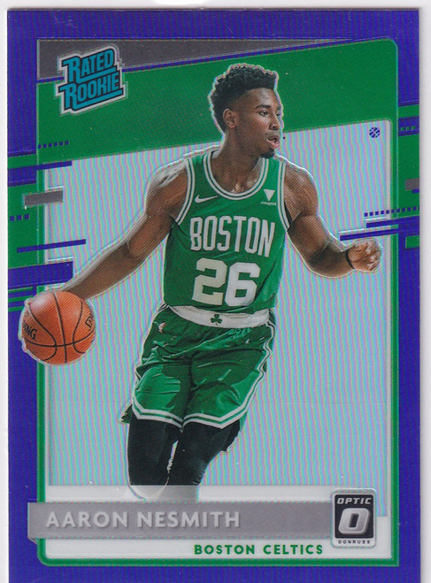 2020-21 DONRUSS OPTIC #164 AARON NESMITH PURPLE REFRACTOR- BOSTON CELTICS