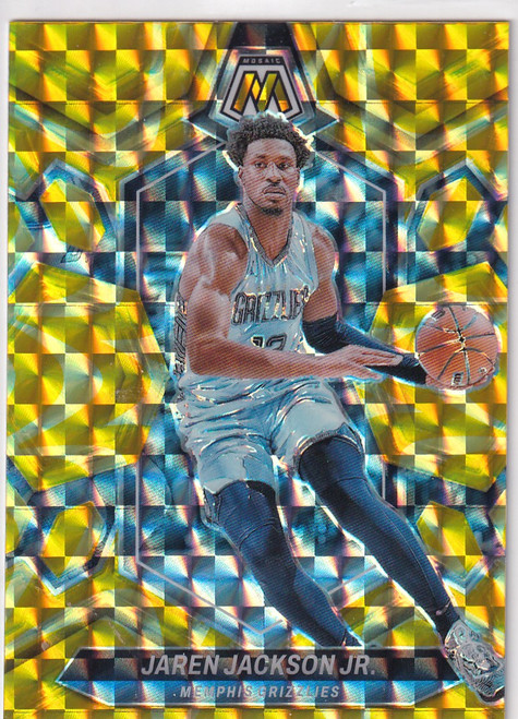 2022-23 MOSAIC #93 JAREN JACKSON JR YELLOW REACTIVE- MEMPHIS GRIZZLIES