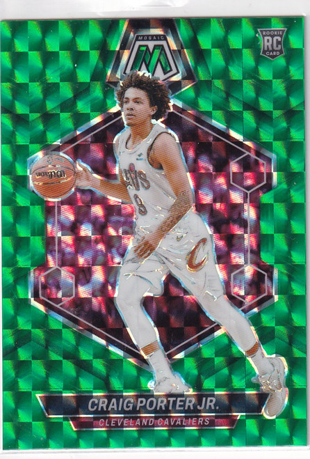 2023-24 MOSAIC #204 CRAIG PORTER JR GREEN REACTIVE- CLEVELAND CAVALIERS