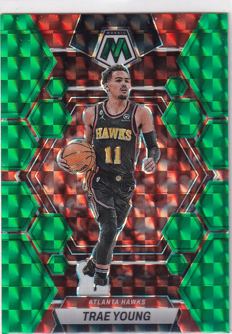 2022-23 MOSAIC #8 TRAE YOUNG GREEN REACTIVE- ATLANTA HAWKS
