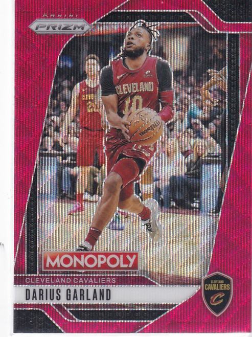 2024-25 PRIZM #14 DARIUS GARLAND MONOPOLY RED WAVE- CLEVELAND CAVALIERS