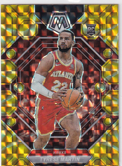 2022-23 MOSAIC #214 TYRESE MARTIN YELLOW REACTIVE- ATLANTA HAWKS