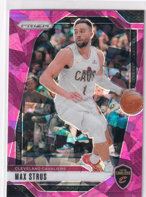 2024-25 PRIZM #27 MAX STRUS PINK CRACKEED ICE- CLEVELAND CAVALIERS