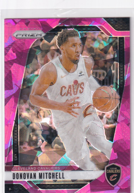 2024-25 PRIZM #155 DONOVAN MITCHELL PINK CRACKED ICE- CLEVELAND CAVALIERS