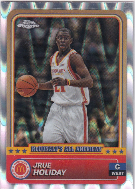 2024 TOPPS CHROME #47 JRUE HOLIDAY RAY WAVE- BOSTON CELTICS