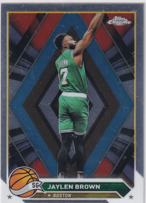 2024 TOPPS CHROME #78 JAYLEN BROWN- BOSTON CELTICS