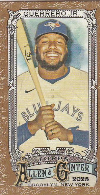2025 Topps Allen & Ginter Gold Mini #116 Vladimir Guererro Jr Toronto Blue Jays