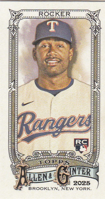 2025 Topps Allen & Ginter Mini #124 Kumar Rocker RC Texas Rangers