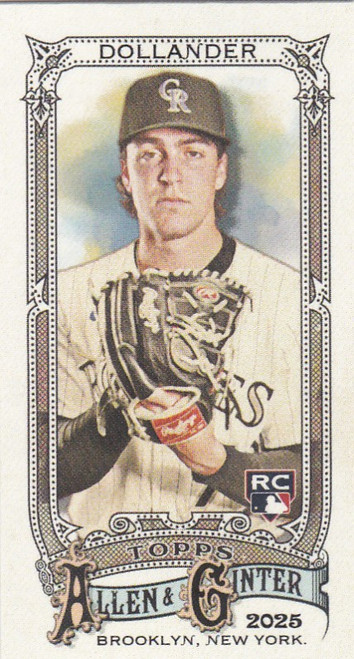 2025 Topps Allen & Ginter mini A&G back #217 Chase Dollander RC Colorado Rockies