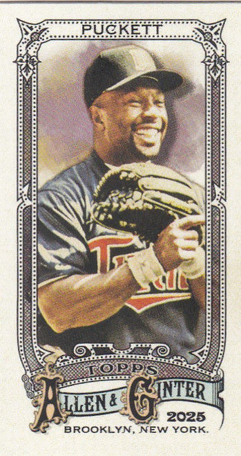 2025 Topps Allen & Ginter mini A&G back #329 Kirby Puckett Minnesota Twins