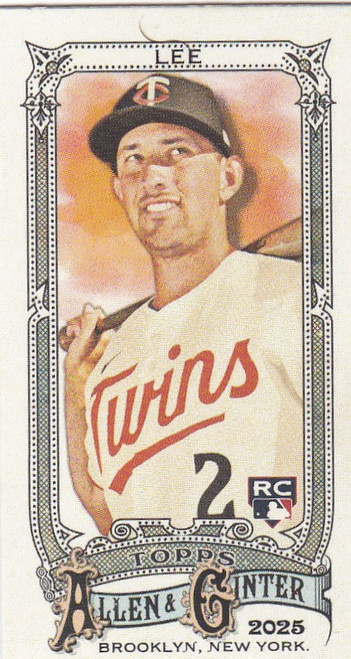 2025 Topps Allen & Ginter mini A&G back #73 Brooks Lee RC Minnesota Twins
