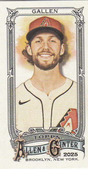 2025 Topps Allen & Ginter mini #155 Zac Gallen Arizona Diamondbacks