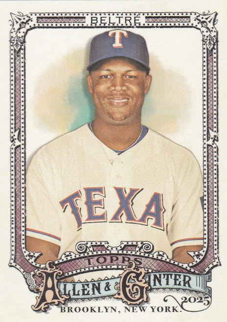 2025 Topps Allen & Ginter SP #323 Adrian Beltre Texas Rangers