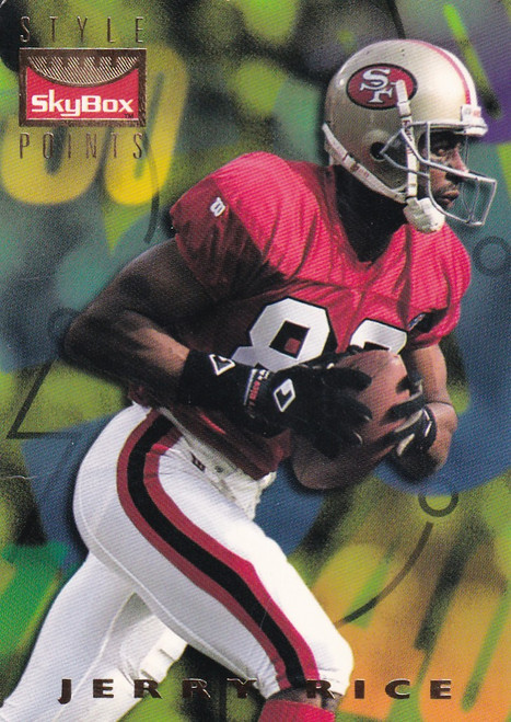 1995 SKYBOX #144 JERRY RICE STYLE POINTS- SAN FRANCISCO 49ERS